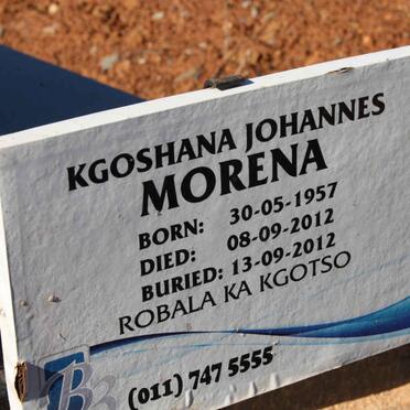 MORENA Kgoshana Johannes 1957-2012
