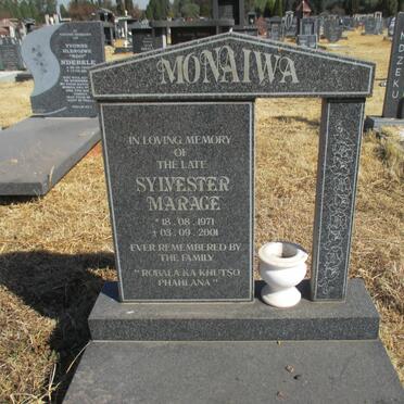 MONAIWA Sylverster Marage 1971-2001