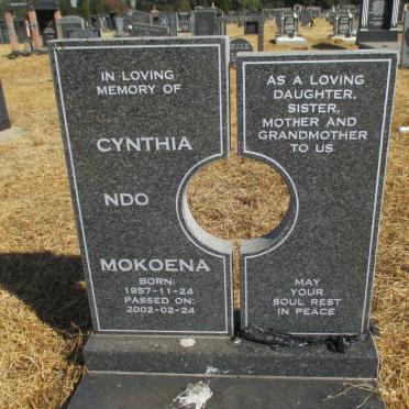 MOKOENA Cynthia Ndo 1957-2002