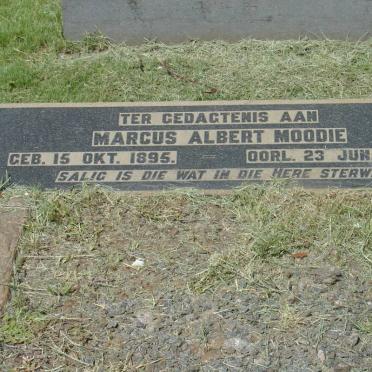 MOODIE Marcus Albert 1895-1935