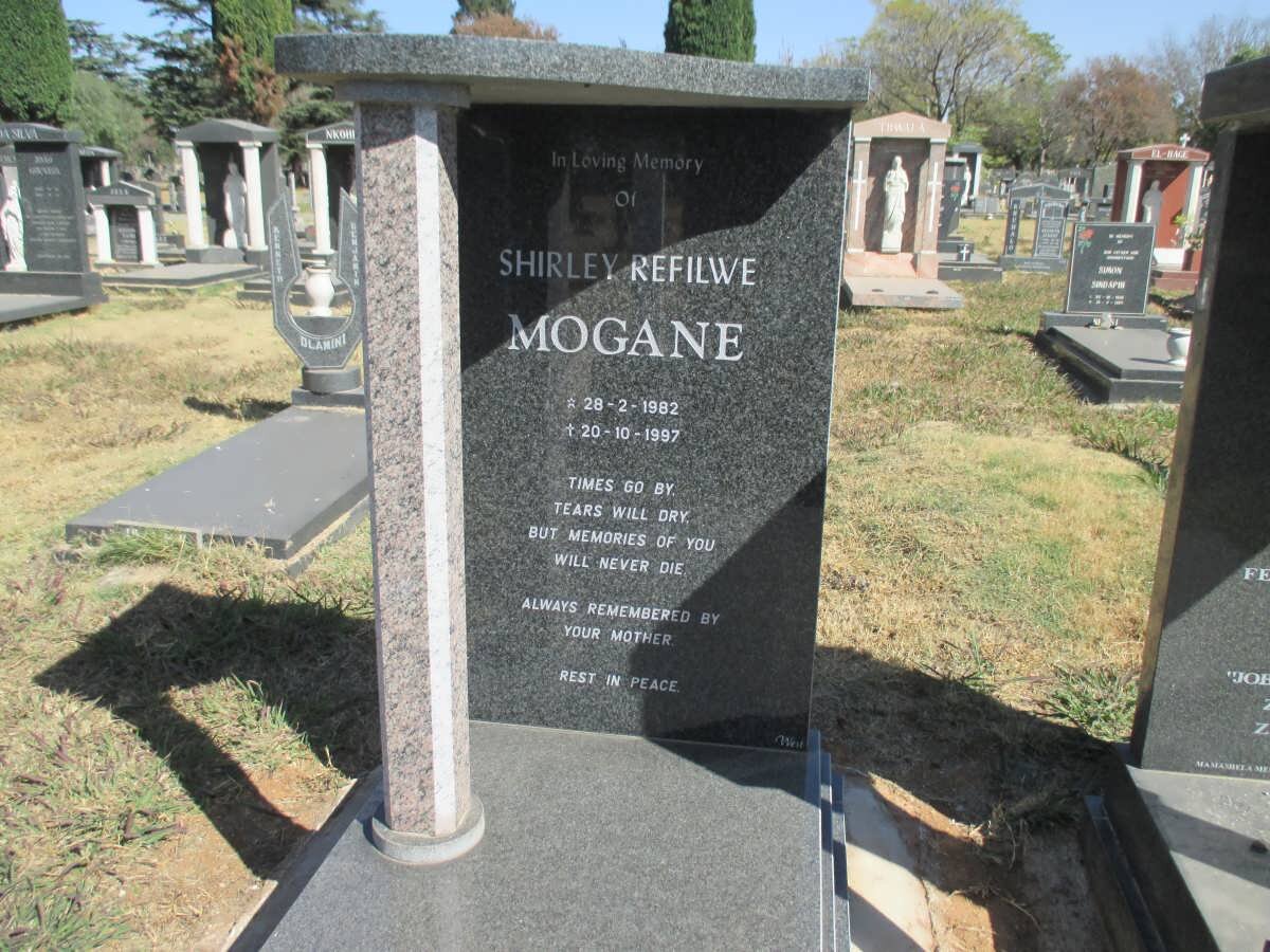 MOGANE Shirley Refilwe 1982-1997