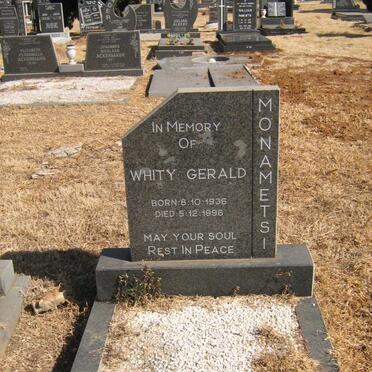 MONAMETSI Whity Gerald 1936-1996