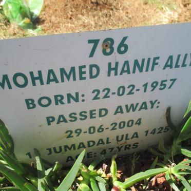 MOHAMED Hanif Ally 1957-2004