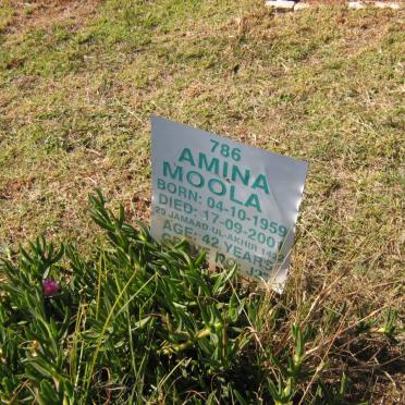 MOOLA Amina 1959-2001