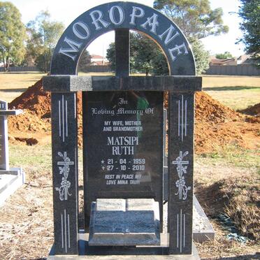 MOROPANE Matsipi Ruth 1959-2010