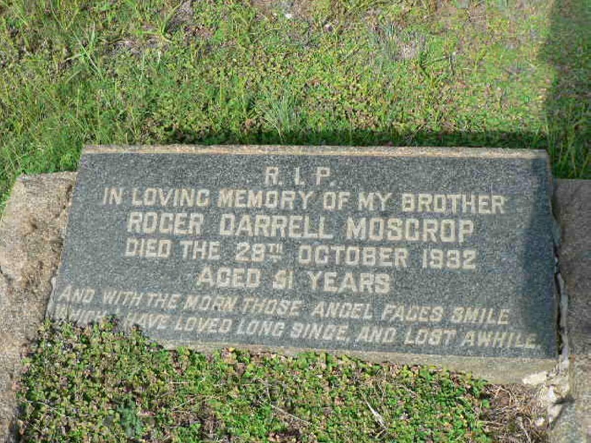 MOSCROP Roger Darrell -1932