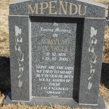 MPENDU Nomvuyo Octavia 1978-2005