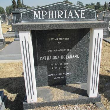 MPHIRIANE Catharina Bolaoane 1918-1999