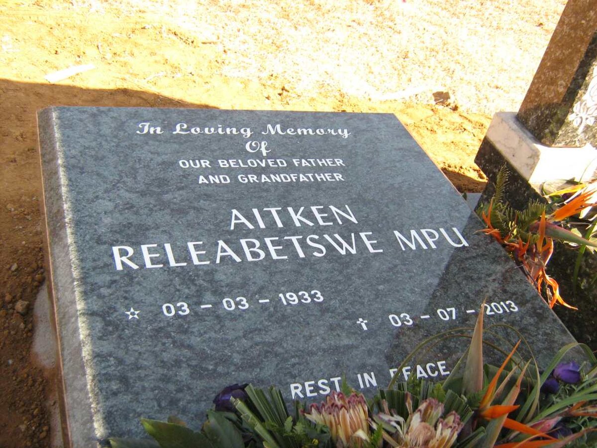 MPU AItken Releabetswe 1933-2013