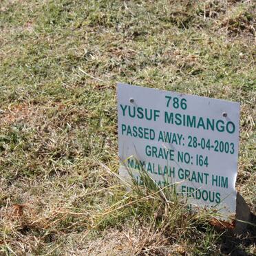 MSIMANGO Yusuf -2003