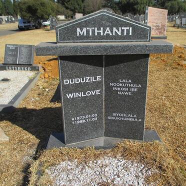 MTHANTI Duduzile Winlove 1973-1999