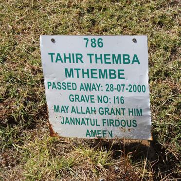 MTHEMBE Tahir Themba -2000