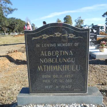 MTHIMKHULU Albertina Nobelungu 1957-2011