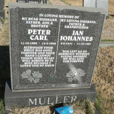 MÜLLER Peter Carl 1966-1992 :: Jan Johannes 1944-1997