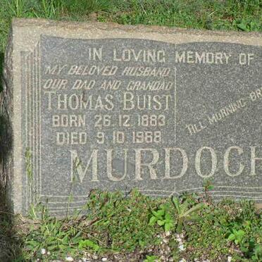 MURDOCH Thomas Buist 1883-1968
