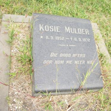 MULDER Kosie 1952-1972