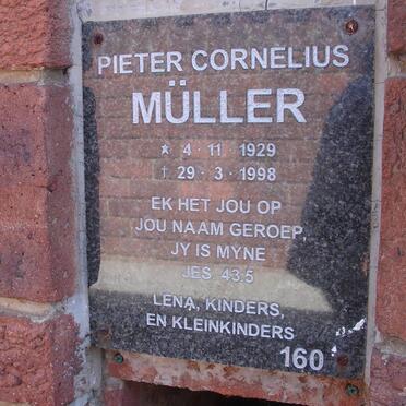 MÜLLER Pieter Cornelius 1929-1998