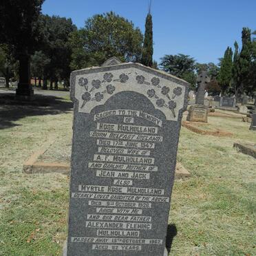 MULHOLLAND Alexander Fleming -1962 &amp; Rose -1947