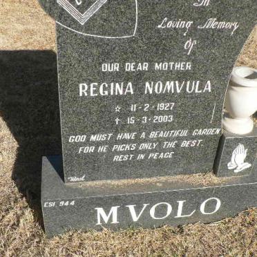 MVOLO Regina Nomvula 1927-2003