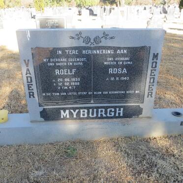 MYBURGH Roelf 1935-1998 &amp; Rosa 1943-