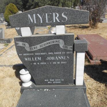 MYERS Willem Johannes 1924-1992