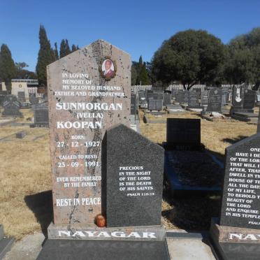 NAYAGAR Sunmorgan Koopan 1927-1991