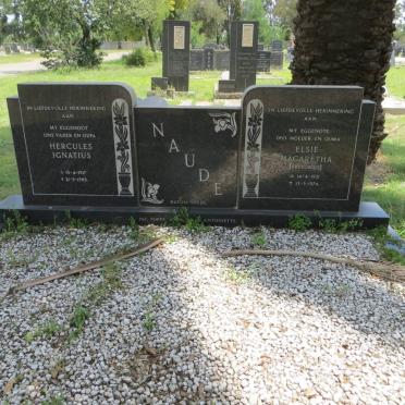 NAUDE Hercules Ignatius 1917-1955 &amp; Elsie Magaretha PRETORIUS 1921-1974