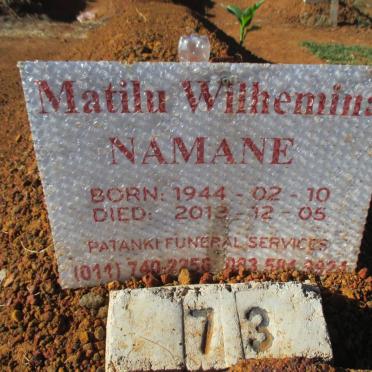 NAMANE Matilu Wilhemina 1944-2013