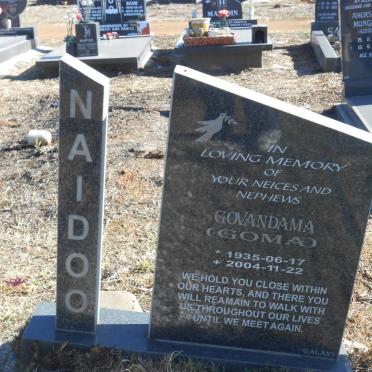 NAIDOO Govandama 1935-2004