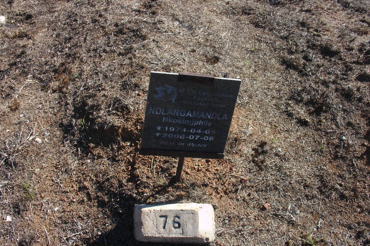 NDLANGAMANDLA Nkosingphile 1974-2008