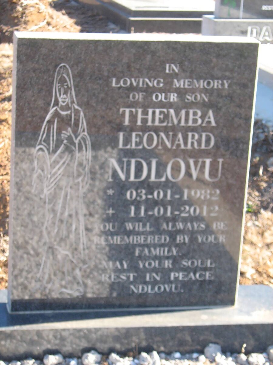 NDLOVU Themba Leonard 1982-2012