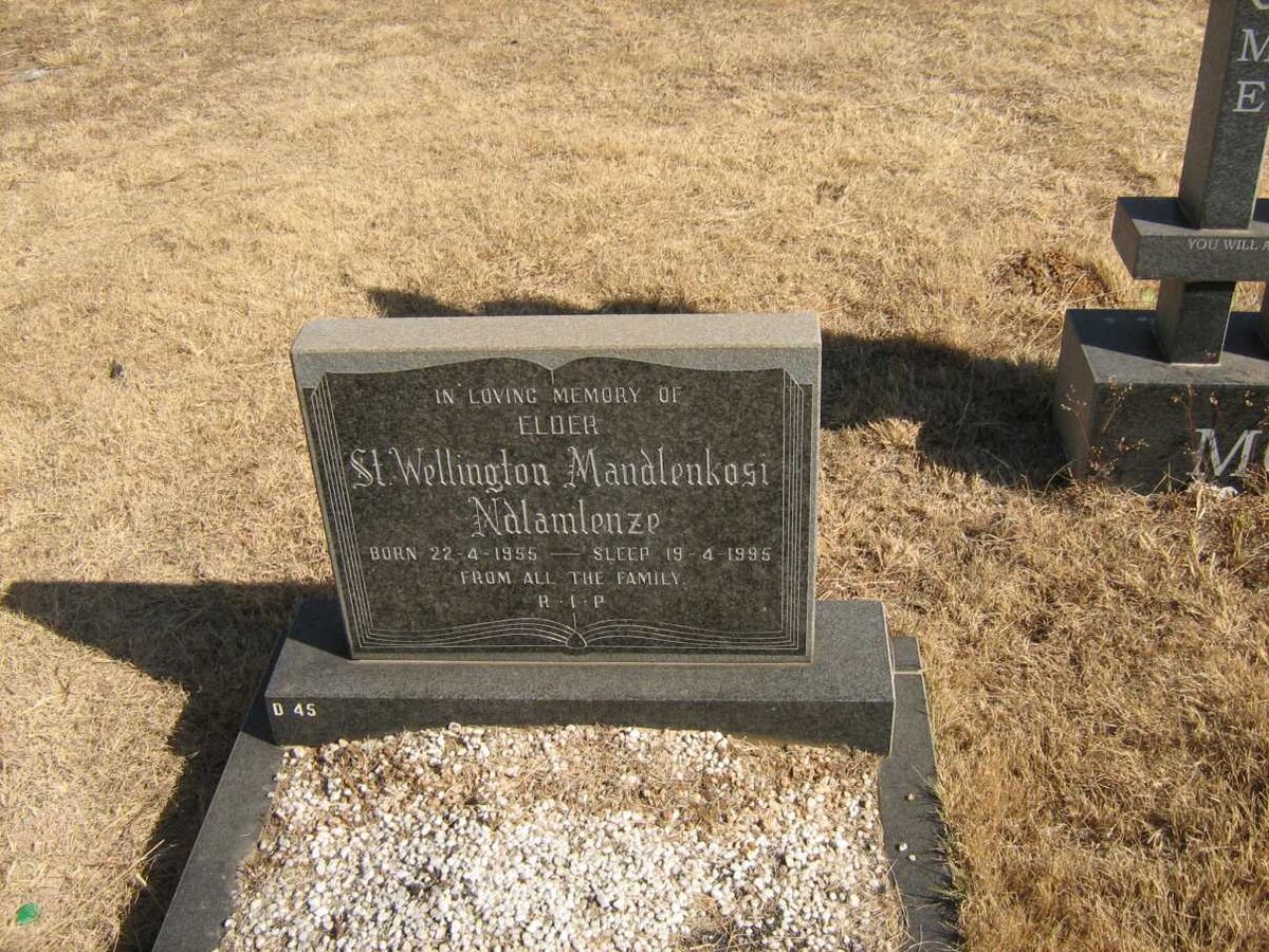 NDLAMLENZE St. Wellington Mandlekosi 1956-1995