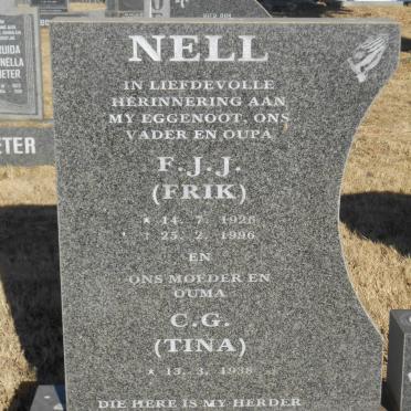 NELL F.J.J. 1926-1996 &amp; C.G. 1939-