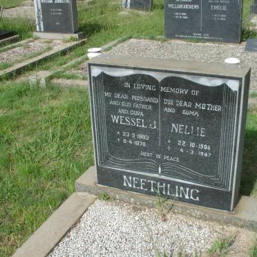 NEETHLING Wessel J. 1903-1970 &amp; Nellie 1908-1987