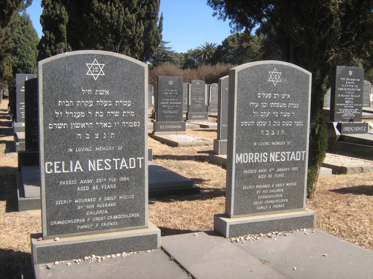 NESTADT Morris -1989 :: NESTADT Celia -1984