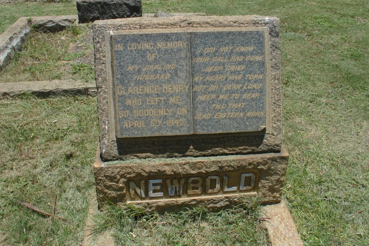 NEWBOLD Clarence Henry -1943