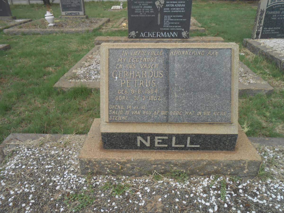 NELL Gerhardus Petrus 1904-1957