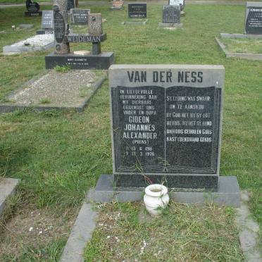 NESS Gideon Johannes Alexander, van der 1911-1976