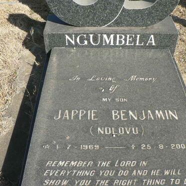 NGUMBELA Jappie Benjamin, Ndlovu 1969-2003