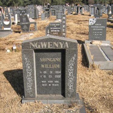 NGWENYA Shingane William 1954-2002