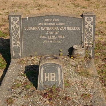 NIEKERK Susanna Catharina, van nee GRIFFITS -1923