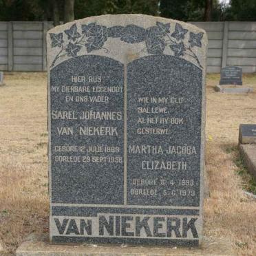 NIEKERK Sarel Johannes, van 1888-1956 &amp; Martha Jacoba Elizabeth 1893-1979