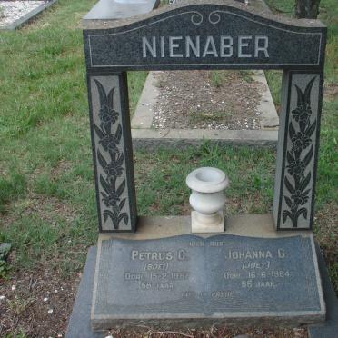 NIENABER Petrus C. -1967 &amp; Johanna G. -1984