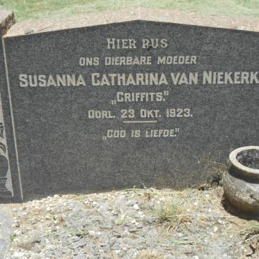 NIEKERK Susanna Catharina, van -1923