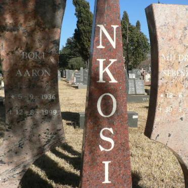 NKOSI Boko Aaron 1936-1999 &amp; Mildred Sebenzile 1945-1999