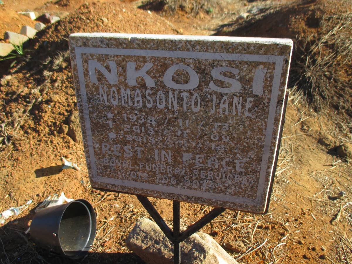 NKOSI Nomasonto Jane 1938-2013