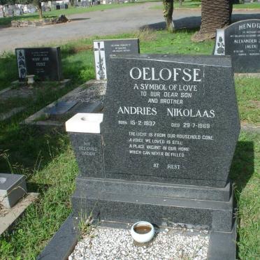 OELOFSE Andries Nikolaas 1937-1969