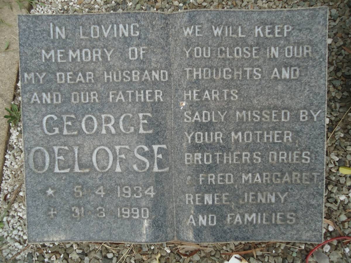 OELOFSE George 1934-1990