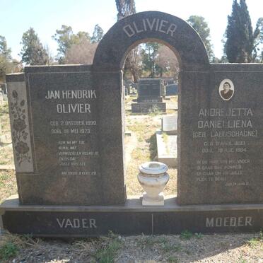 OLIVIER Jan Hendrik 1890-1973 & Andrejetta Danielliena LABUSCHAGNE 1893-1964