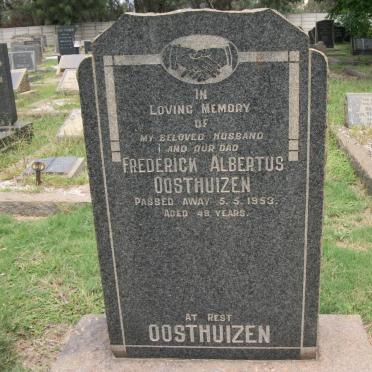 OOSTHUIZEN Frederick Albertus -1953